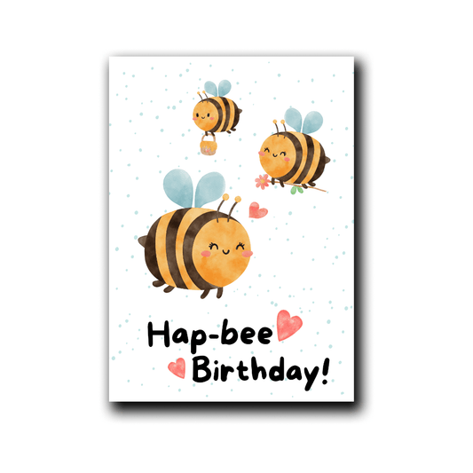 Klappkarte | Hap-Bee Birthday