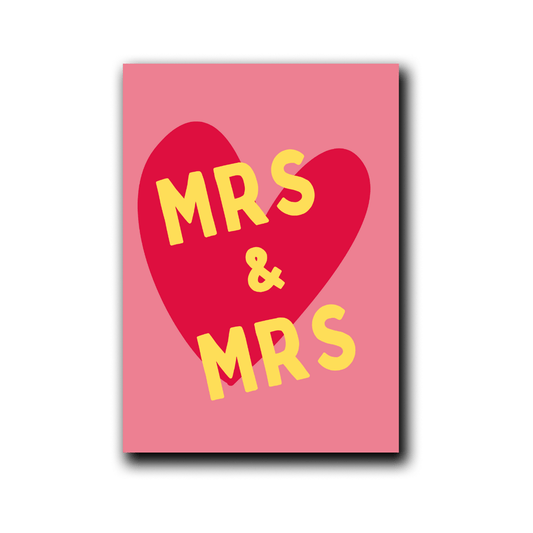 Klappkarte | Hochzeit Mrs. & Mrs.