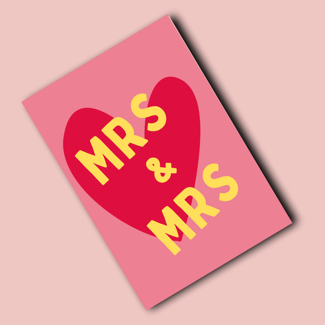 Klappkarte | Hochzeit Mrs. & Mrs.