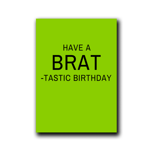 Klappkarte | Brat-tastic Birthday