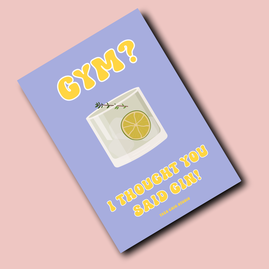 Poster - Gin or Gym?