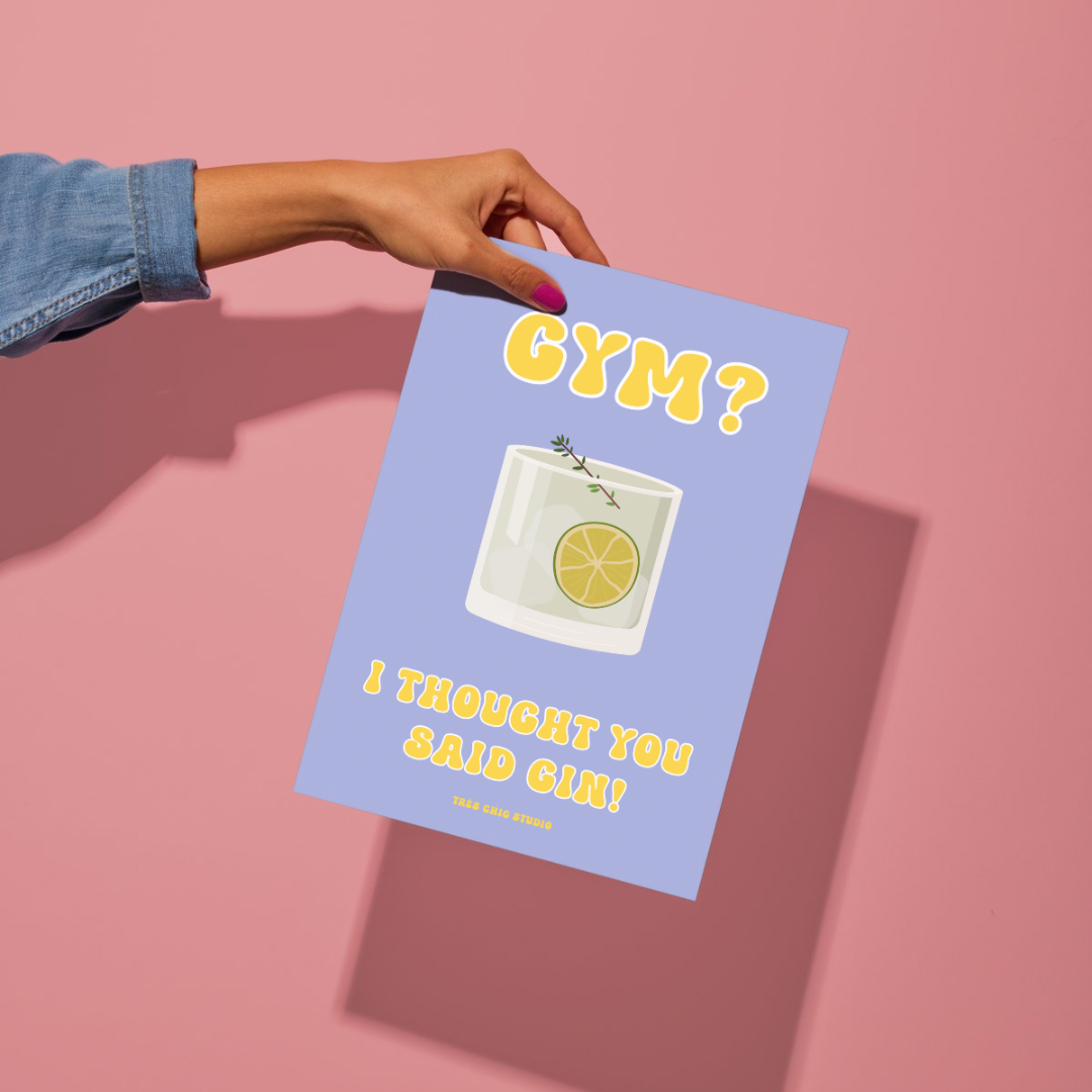 Poster - Gin or Gym?