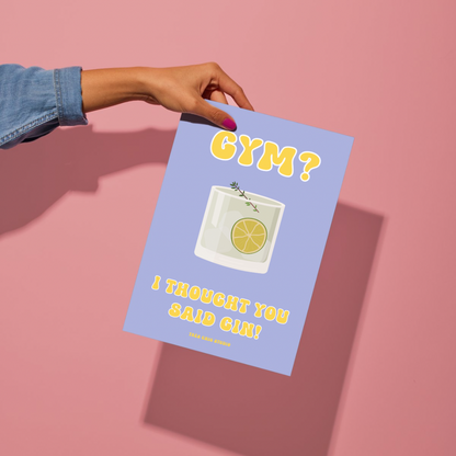 Poster - Gin or Gym?