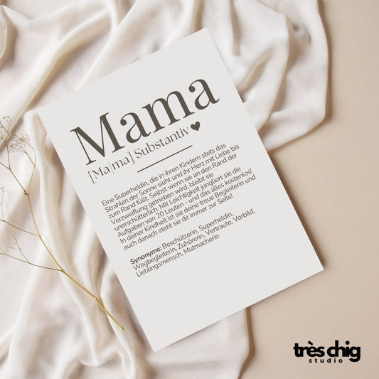 Definition Mama | Postkarte