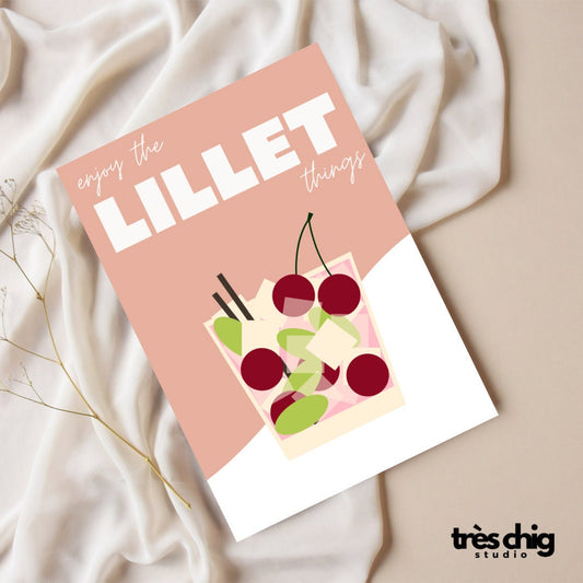 enjoy the Lillet things | Postkarte