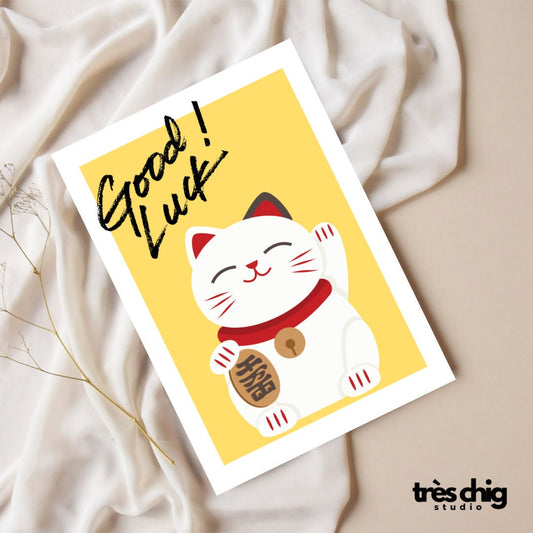 Good Luck Cat | Postkarte