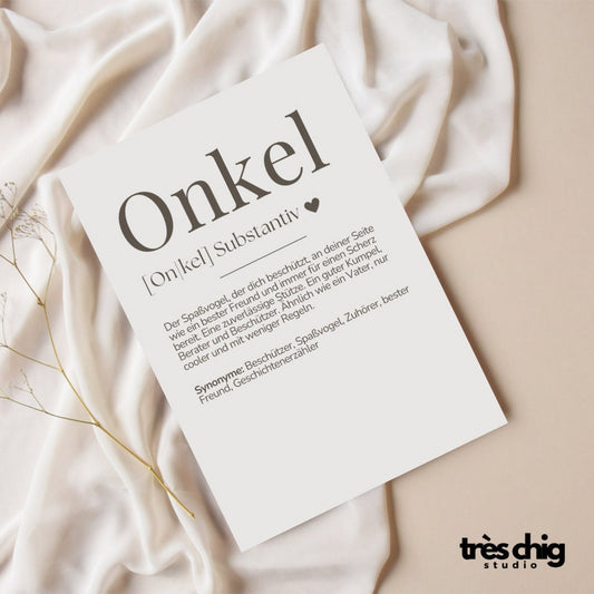 Definition Onkel | Postkarte